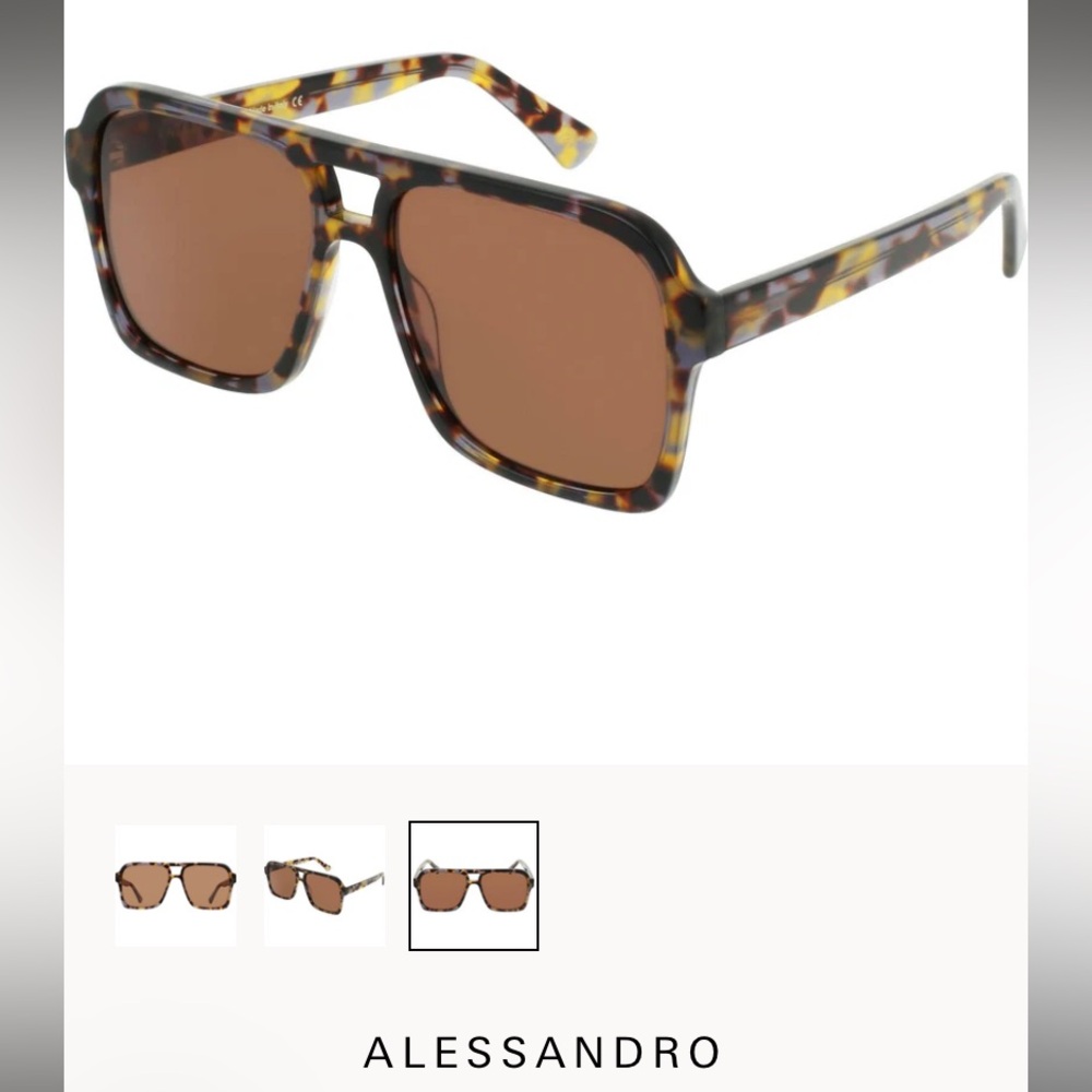 Alessandro Vint & York Sunglasses, Handmade in Italy